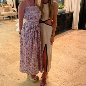 Stuad linen/leather dress!